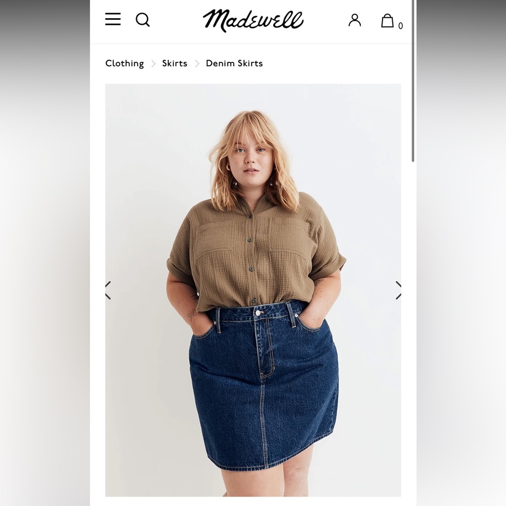 Madewell Denim Skirt